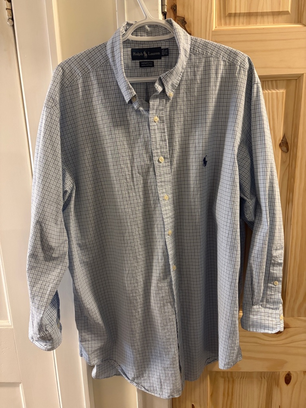 Polo Ralph Lauren BIG Men’s Dress Shirt – Yarmouth Fit - 100% Cotton